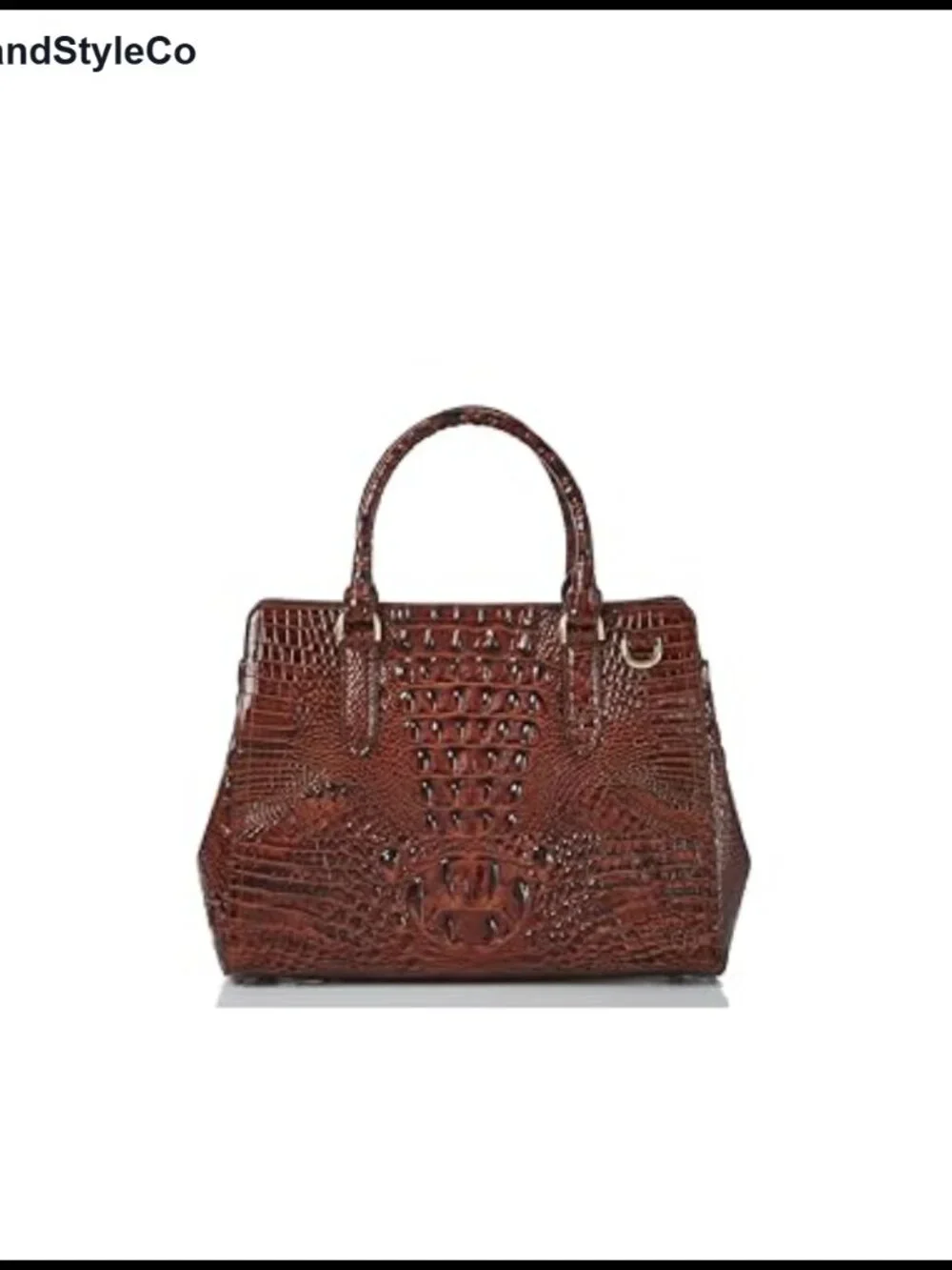 Small Leather Satchel with Zip Top and Adjustable Strap